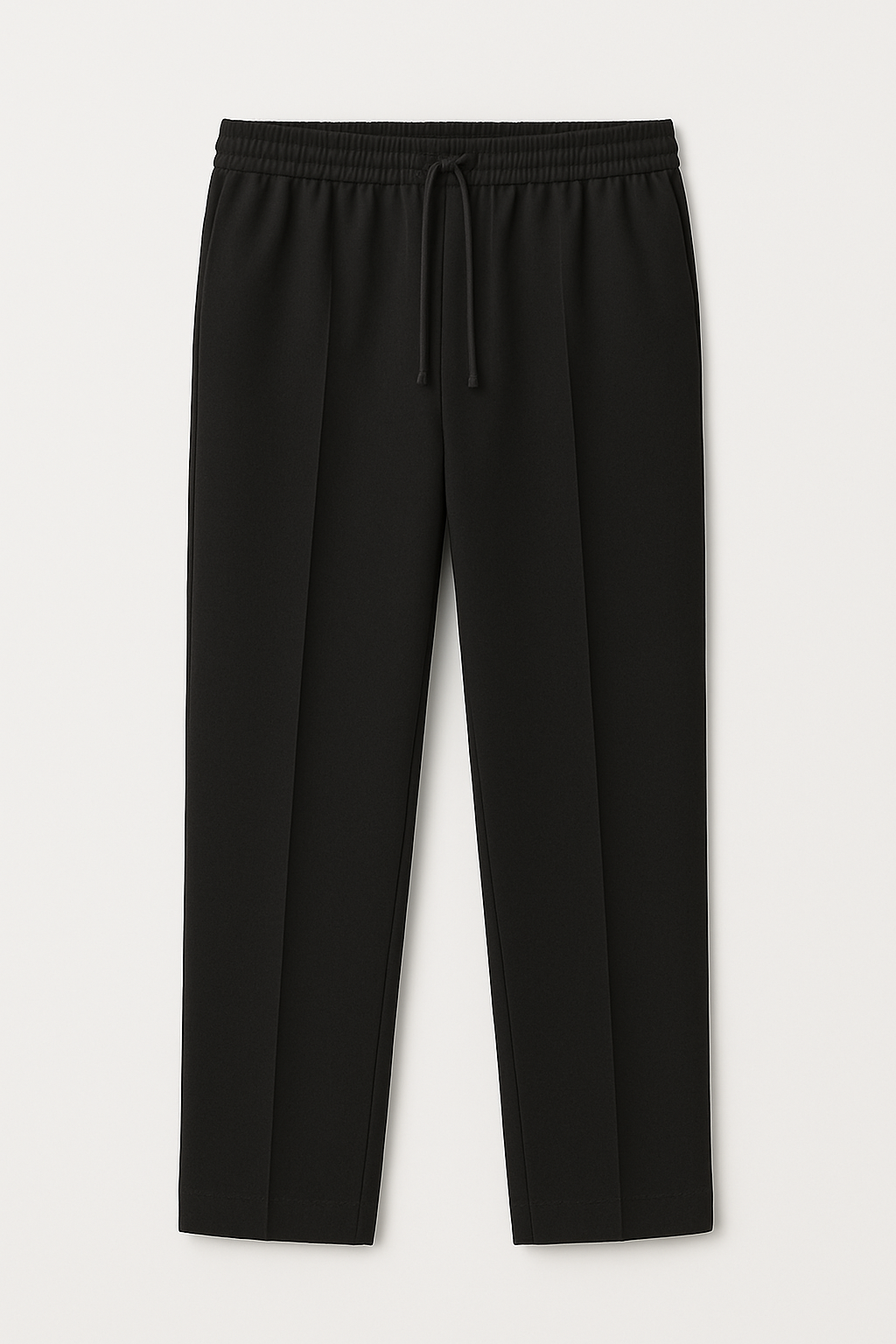 Black Pleated Essential Trouser